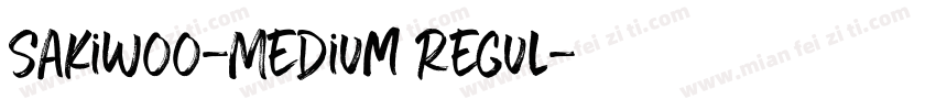SakiW00-Medium Regul字体转换